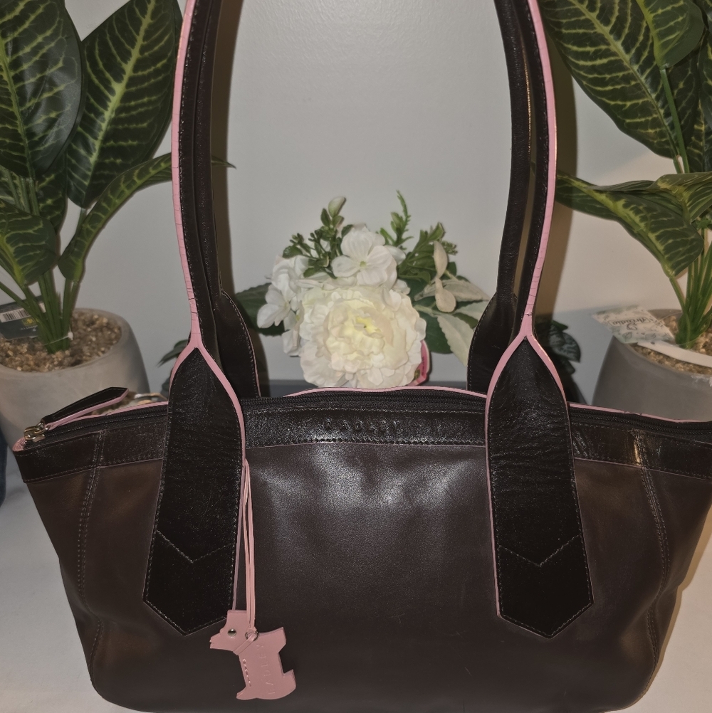 RADLEY LONDON Brown and Pink Tote Bag